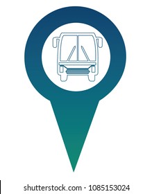 pin pointer location with bus icon