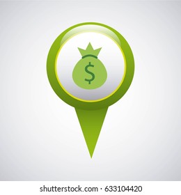 pin pointer location with business icon