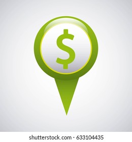 pin pointer location with business icon