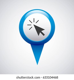 pin pointer location with business icon