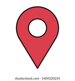 pin pointer location icon vector illustration