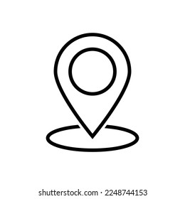 pin, pointer location icon vector