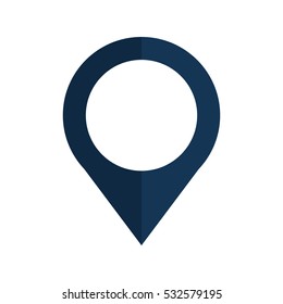 pin pointer location icon vector illustration design