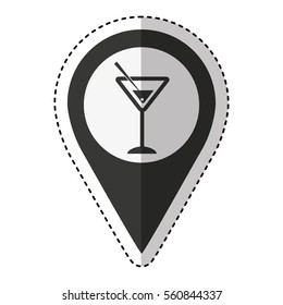 pin pointer location icon vector illustration design