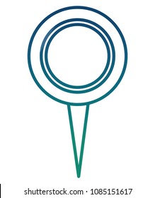 pin pointer location isolated icon