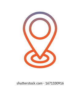 pin pointer location isolated icon vector illustration design