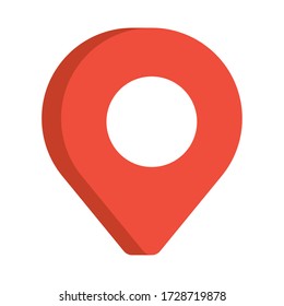 pin pointer location isolated icon vector illustration design