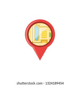 pin pointer location with map guide