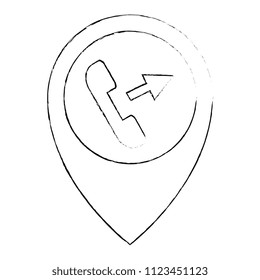 pin pointer with telephone