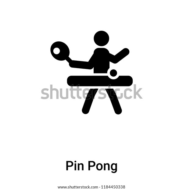 Pin Pong Icon Vector Isolated On Stock Vector Royalty Free