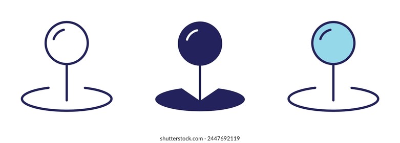 Pin-Position-Symbol - Navigationssatz