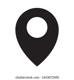 Pin position icon on the map For navigation to the selected target