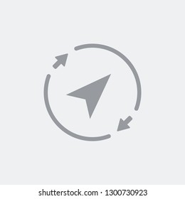 Pin position symbol with full navigation area concept