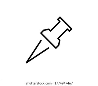 Icono de línea premium de anclaje. Pictograma sencillo de alta calidad. Iconos modernos de estilo de contorno. Ilustración vectorial de trazo sobre un fondo blanco. 