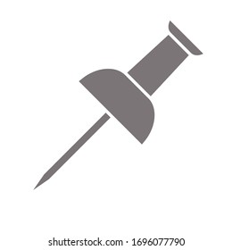 Diseño de ilustración vectorial de icono de empuje aislado