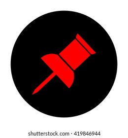 Pin push sign