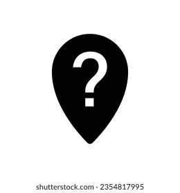 Pin question icon symbol simple desiggn