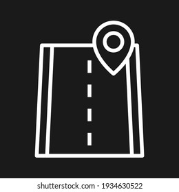 Imagen vectorial de icono de anclaje, carretera, ruta. También se puede utilizar para la navegación. Idóneo para aplicaciones web, aplicaciones móviles y medios impresos.