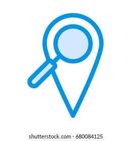Pin Search Icon