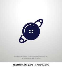 icono de costura de pin. Ilustración del vector EPS 10.