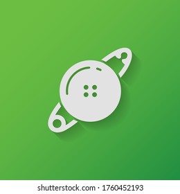 pin sewing Icon. Vector illustration EPS 10.