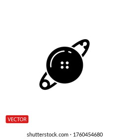 pin sewing Icon. Vector illustration EPS 10.