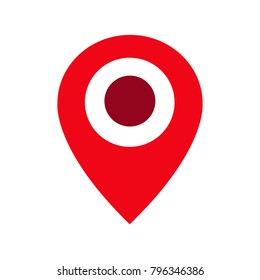 Pin sign Location icon