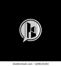 Pin Speech Location City Creative Abstract Business Media Logo