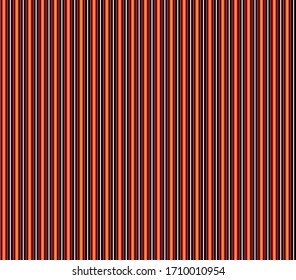 Nahtlose Pin-Stripe-Muster mit Schwarz, Rot, Orange und Weiß-vertikalen parallelen Streifen.Vektorillustration-Hintergrund.