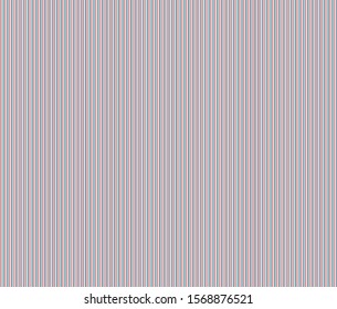 Pin stripe seamless pattern with Red, Blue tone colors and White vertical parallel stripes.Vector abstract background.