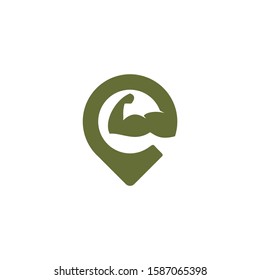 pin strong gym logo template