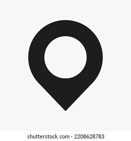 Pin Symbol, Location Icon Vector Template For Web, Computer And Mobile App