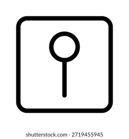 Fixar ícone de linha fina. O ícone pode ser usado para sites, impressão, modelos, modelos de apresentação, ilustrações, etc.