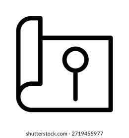 Fixar ícone de linha fina. O ícone pode ser usado para sites, impressão, modelos, modelos de apresentação, ilustrações, etc.