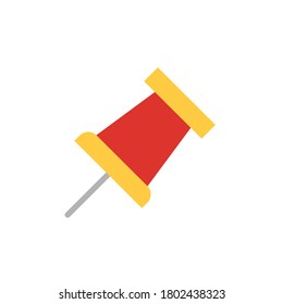 Pin tool icon. Simple color vector elements of cabinet accessories icons for ui and ux, website or mobile application