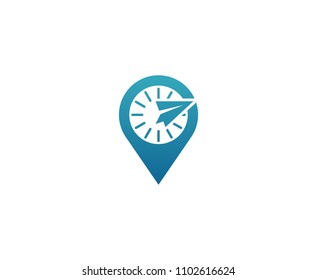 Pin travel logo 