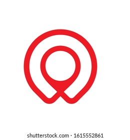 pin travel logo design vector template sign