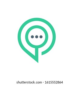 pin travel logo design vector template sign
