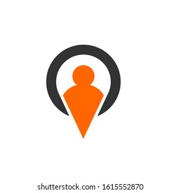 pin travel logo design vector template sign