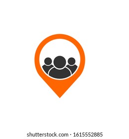 pin travel logo design vector template sign