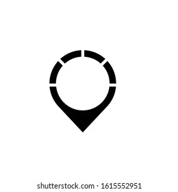 pin travel logo design vector template sign