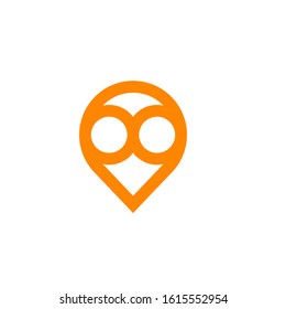 pin travel logo design vector template sign