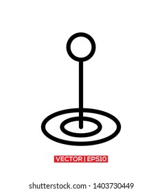 Pin Travel Mark Sign Icon Vector Illustration