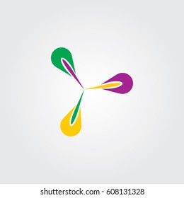 pin triangle icon logo 