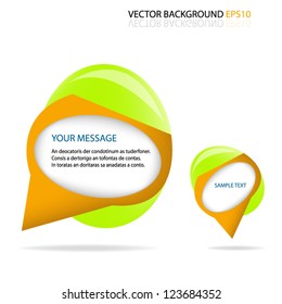 pin vector bubble for design text background eps10