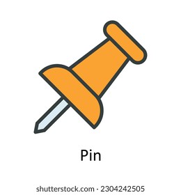 Ilustración de diseño del icono de contorno de relleno vectorial de pinza. Símbolo de trabajo en curso sobre fondo blanco archivo EPS 10