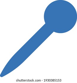 pin vector glyph colour icon