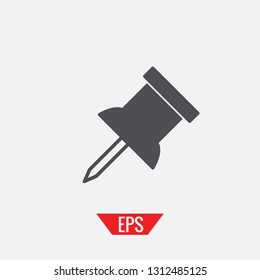 Pin vector icon
