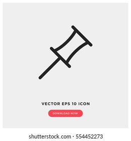 Pin vector icon