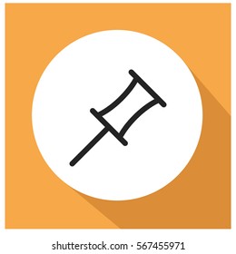 Pin vector icon